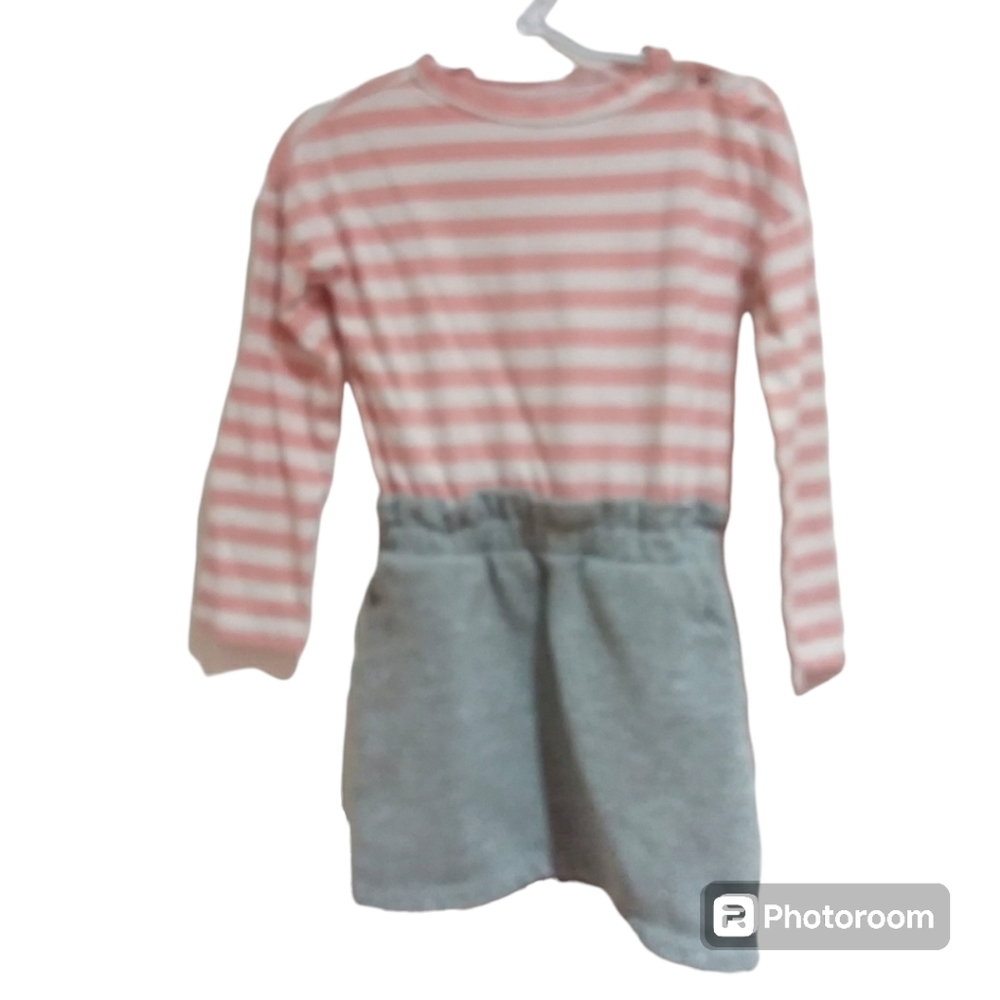 ⭐3/$15 VERTBAUDET Girls Stiped Sparkle Dress